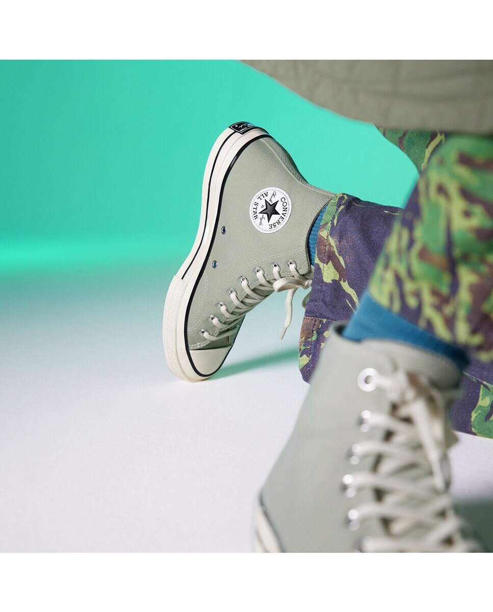 Sapatilhas Casual Altas Unissexo Chuck 70 Seasonal Color Verde-claro-8