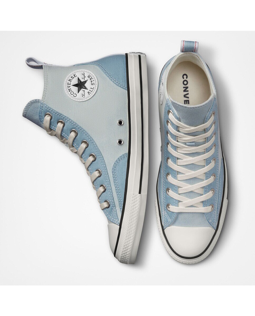 Sapatilhas Casual Altas Unissexo Chuck Taylor All Star Workwear Denim Azul-3