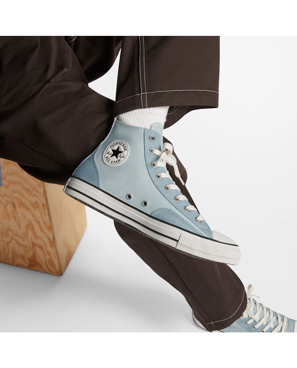 Sapatilhas Casual Altas Unissexo Chuck Taylor All Star Workwear Denim Azul-7