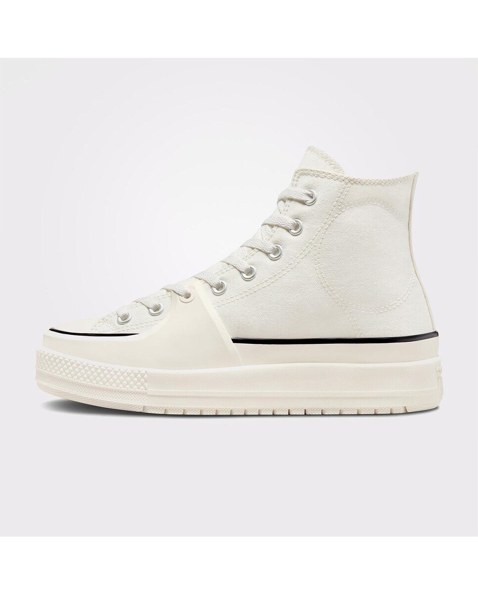 Sapatilhas Casual Altas Unissexo Chuck Taylor All Star Construct Branco-4