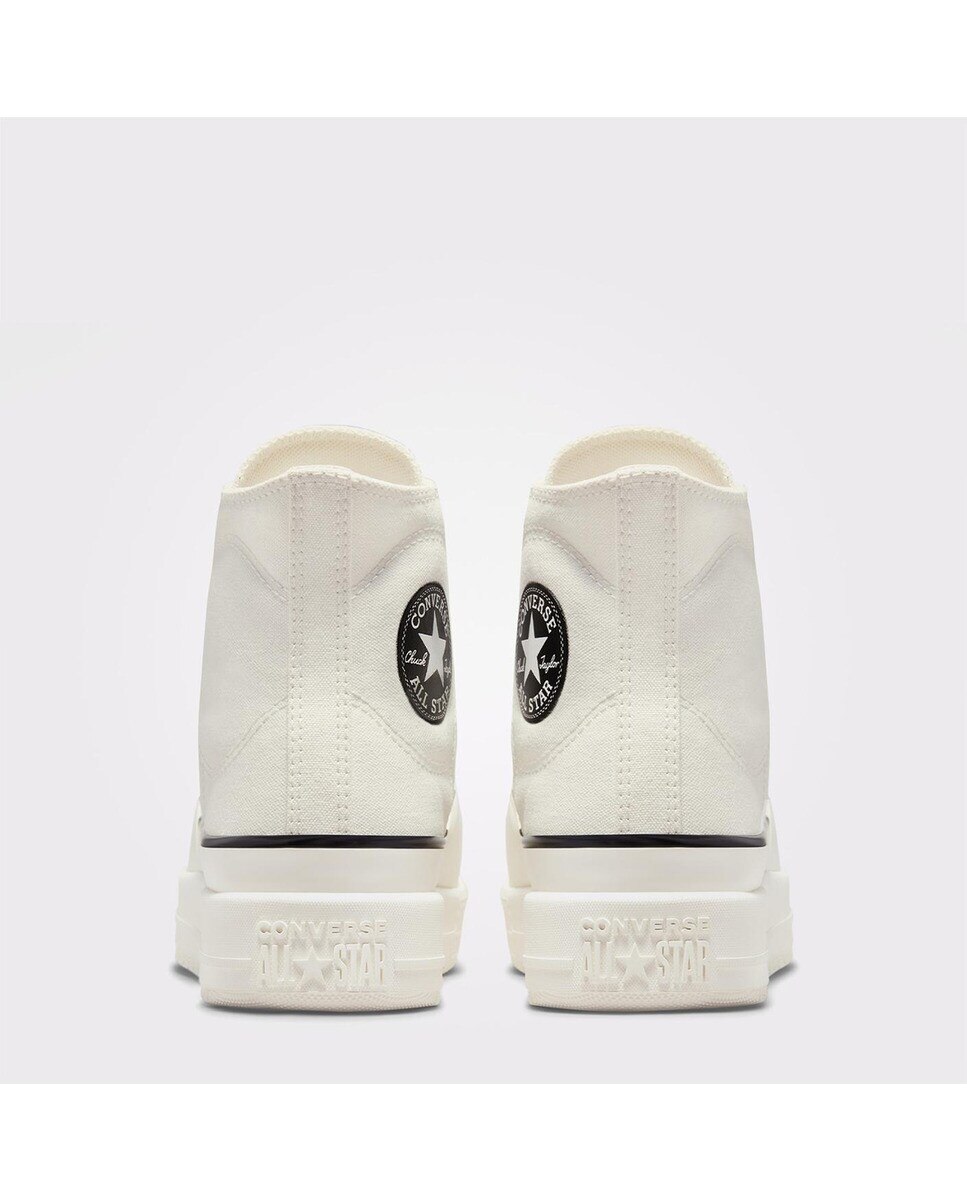 Sapatilhas Casual Altas Unissexo Chuck Taylor All Star Construct Branco-5