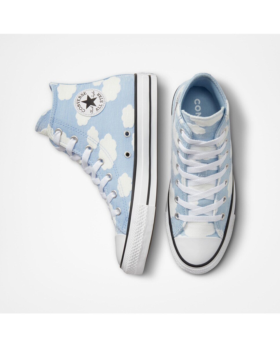 Sapatilhas Casual Altas de Criança Chuck Taylor All Star Clouds Converse Azul-3