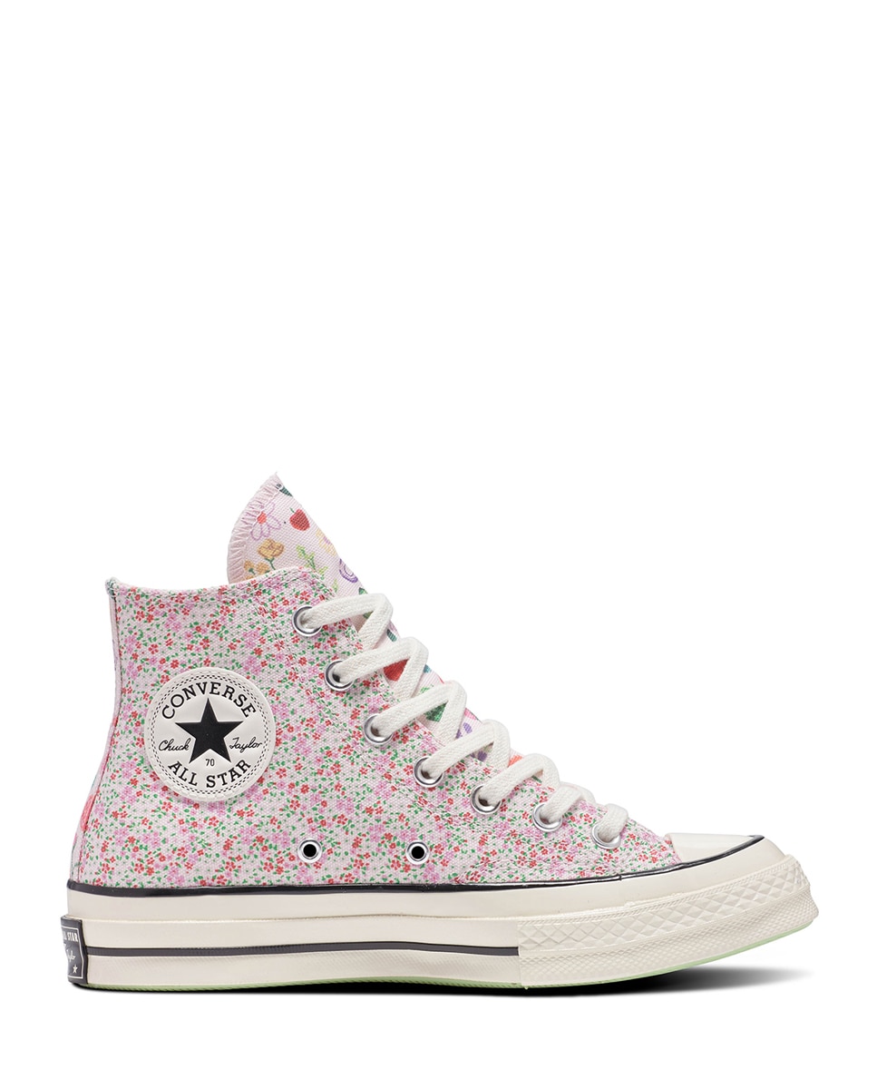 Sapatilhas Casual Unissexo Chuck 70 Festival Juicy Green Graphic Altas Estampado-1