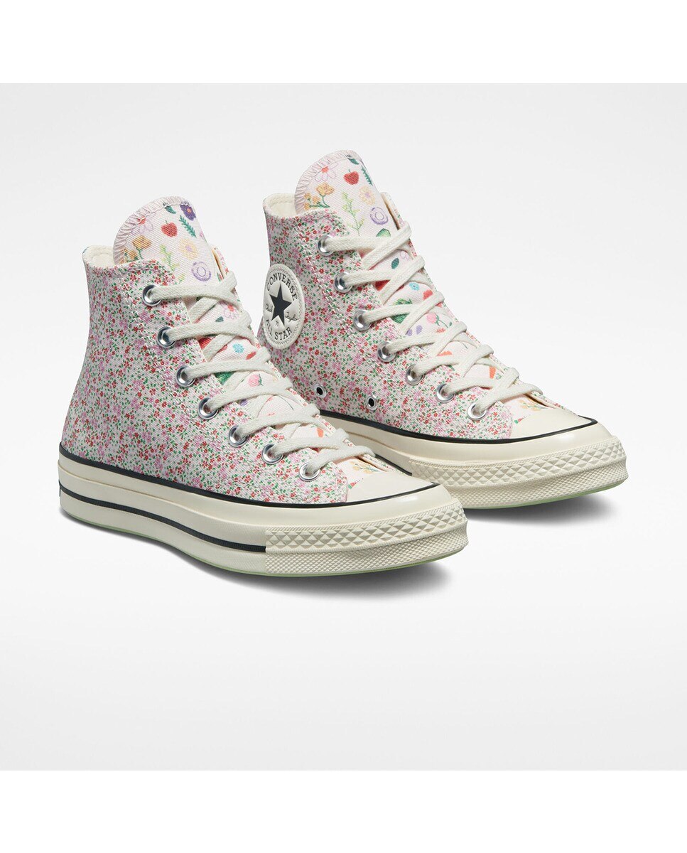Sapatilhas Casual Unissexo Chuck 70 Festival Juicy Green Graphic Altas Estampado-2