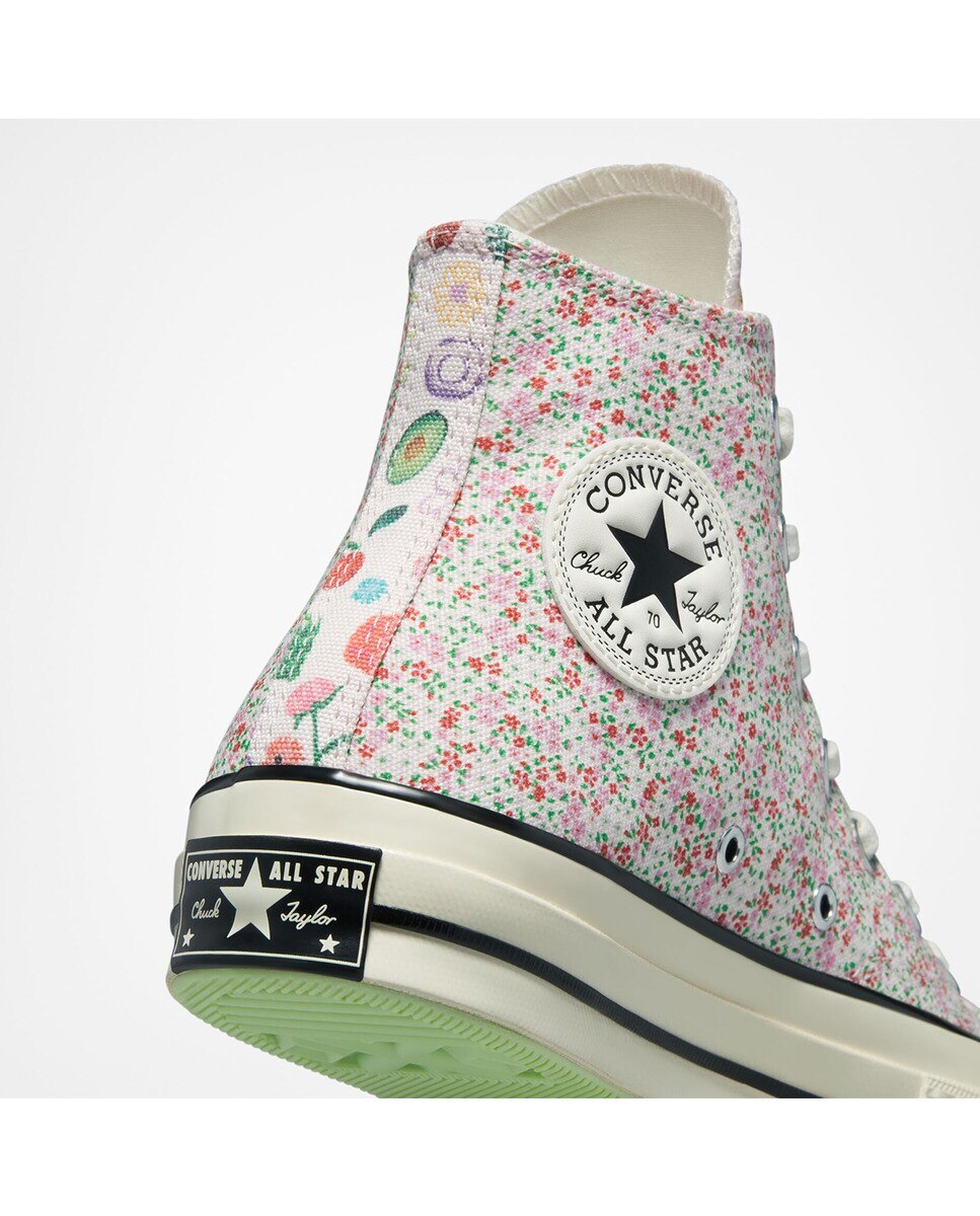 Sapatilhas Casual Unissexo Chuck 70 Festival Juicy Green Graphic Altas Estampado-7