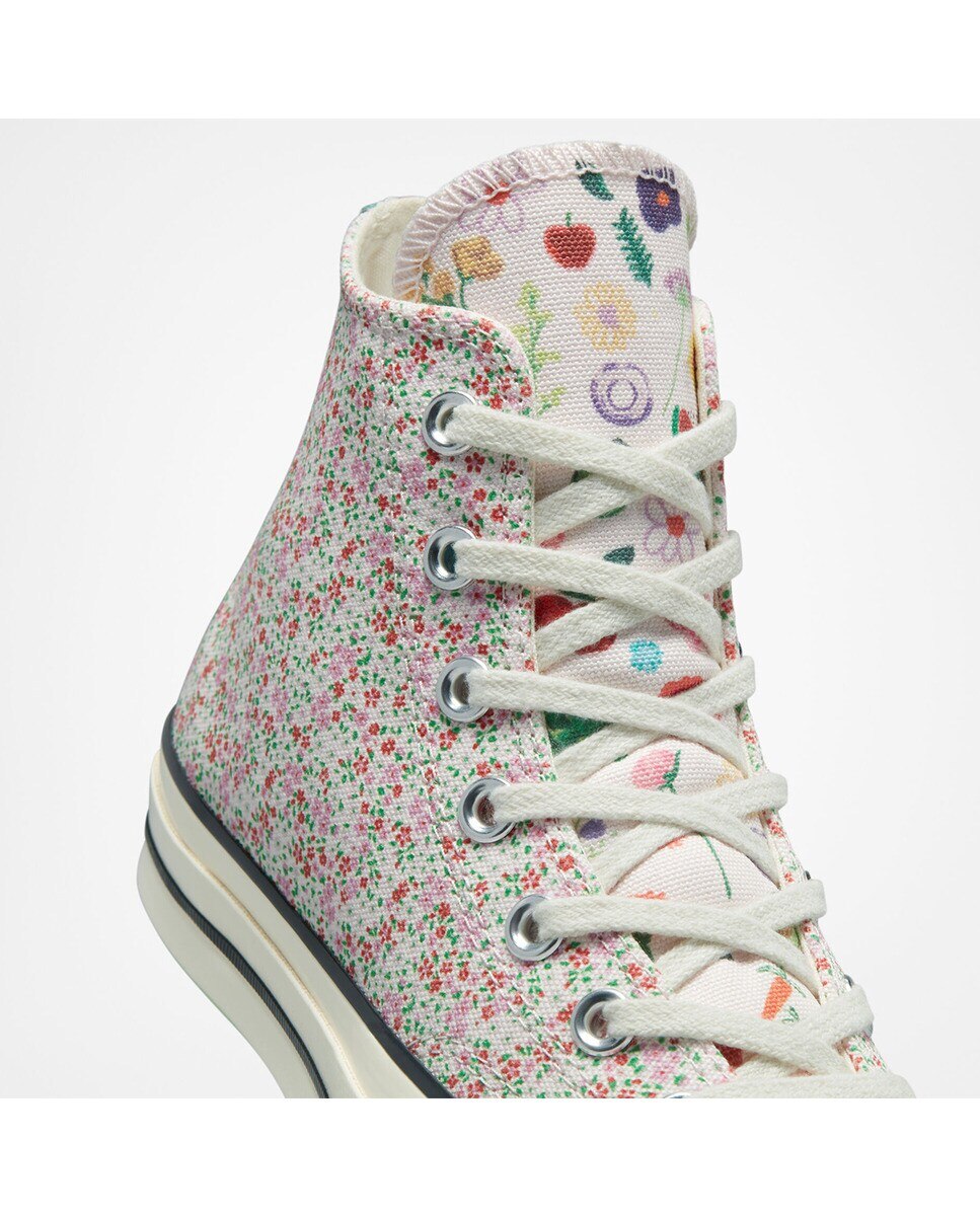 Sapatilhas Casual Unissexo Chuck 70 Festival Juicy Green Graphic Altas Estampado-8
