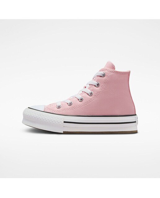 Sapatilhas Casual Altas de Criança Chuck Taylor All Star Eva Lift Platform Seasonal Color Rosa-4