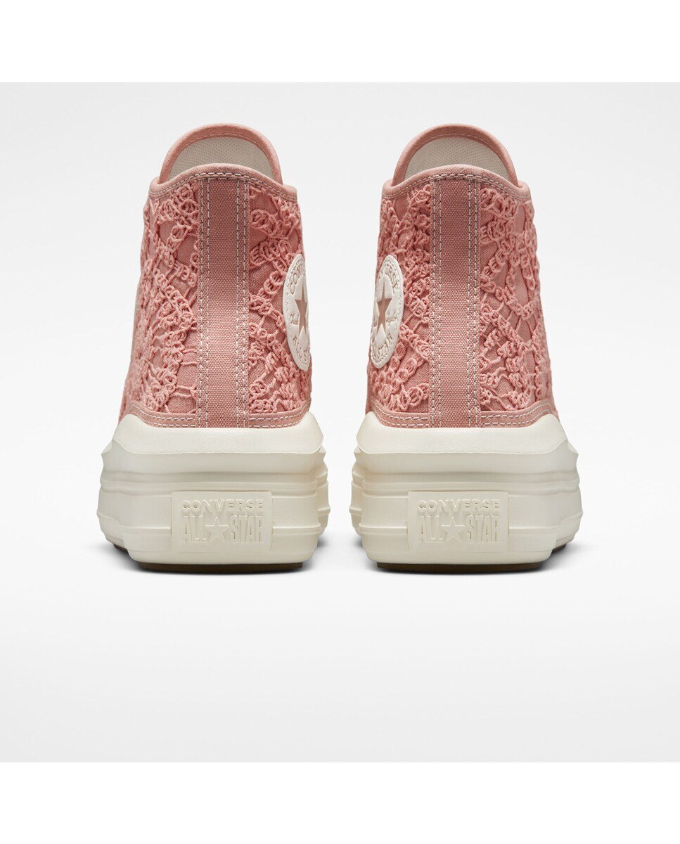 Sapatilhas Casual de Mulher Chuck Taylor All Star Move Festival Daisy Cord Altas Rosa-5