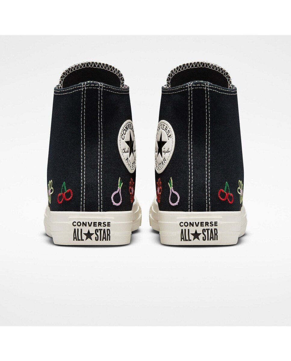 Sapatilhas Casual de Mulher Chuck Taylor All Star Festival Juicy Green Graphic Altas Preto-5