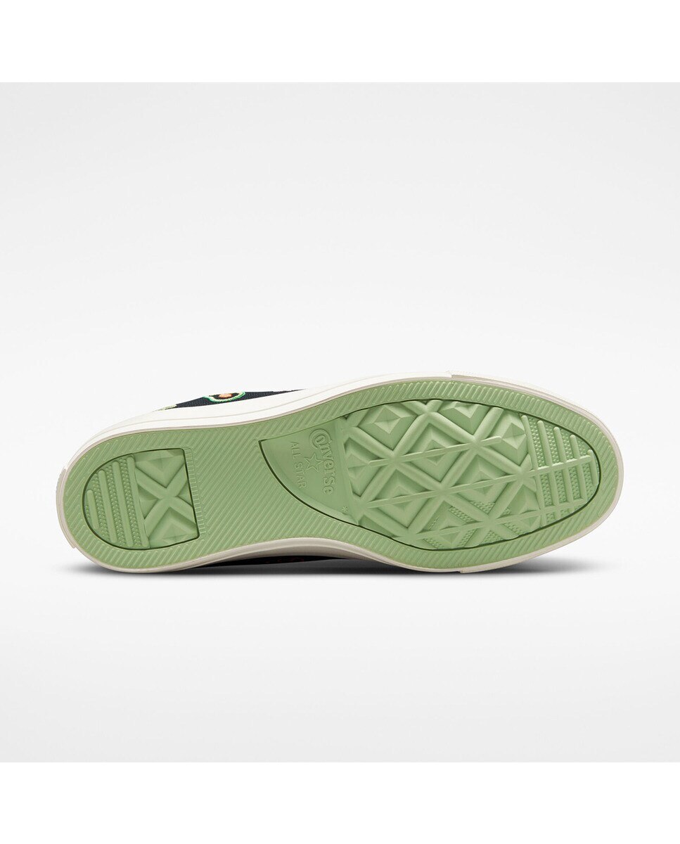 Sapatilhas Casual de Mulher Chuck Taylor All Star Festival Juicy Green Graphic Altas Preto-6