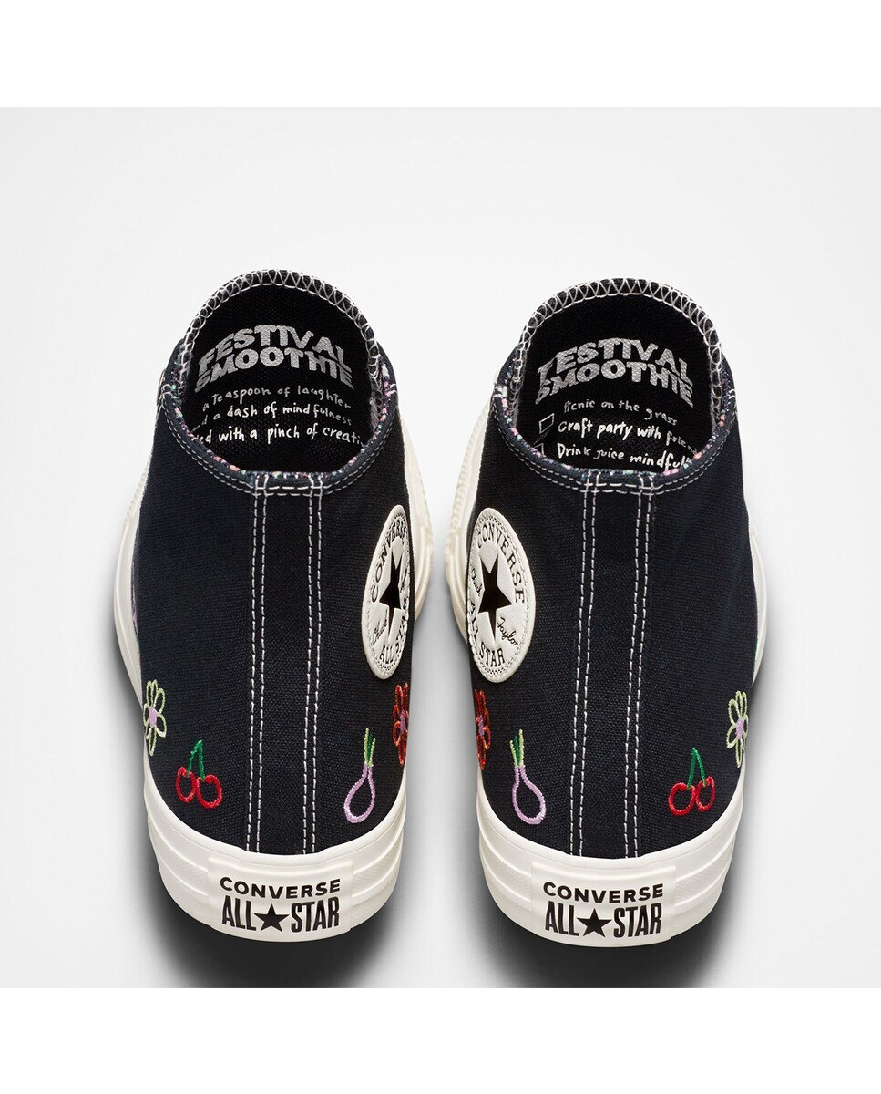 Sapatilhas Casual de Mulher Chuck Taylor All Star Festival Juicy Green Graphic Altas Preto-7
