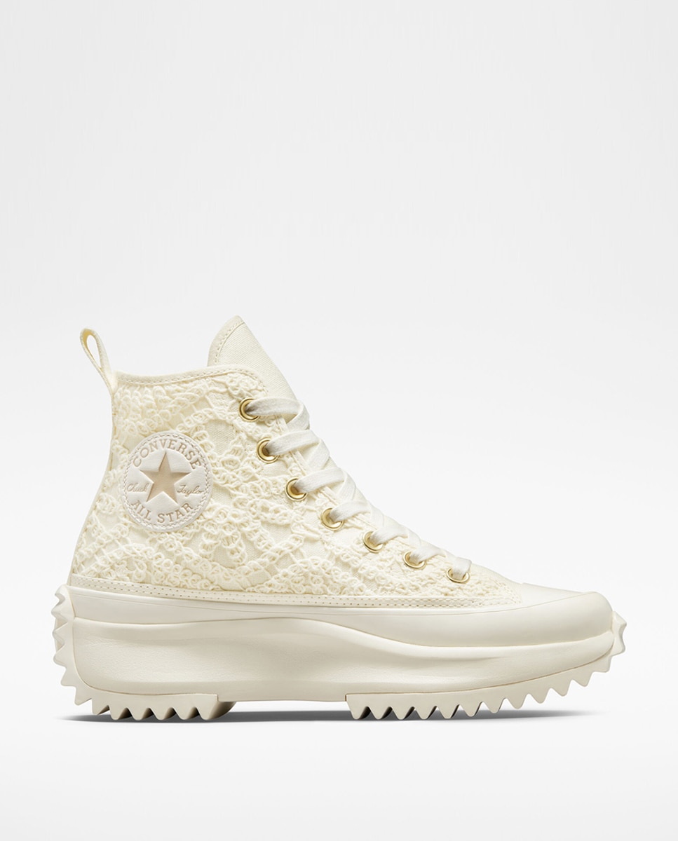 Sapatilhas Casual Altas Unissexo Run Star Hike Festival Daisy Cord Branco-1