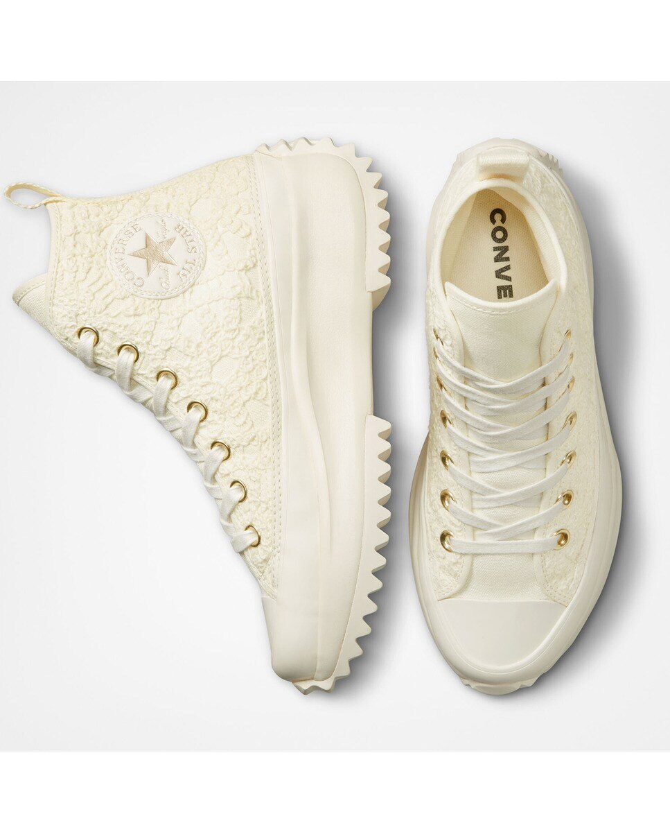 Sapatilhas Casual Altas Unissexo Run Star Hike Festival Daisy Cord Branco-2