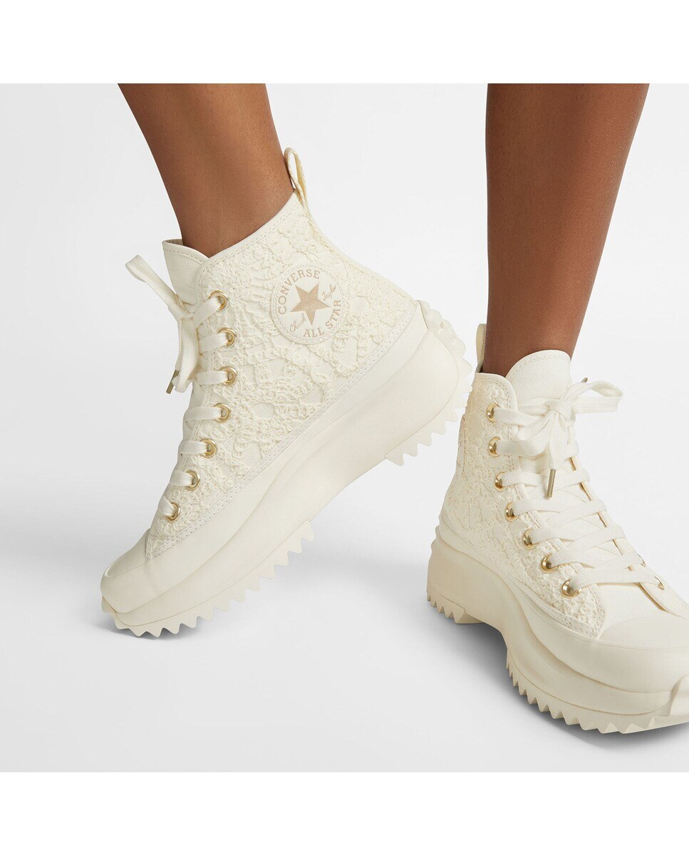 Sapatilhas Casual Altas Unissexo Run Star Hike Festival Daisy Cord Branco-7