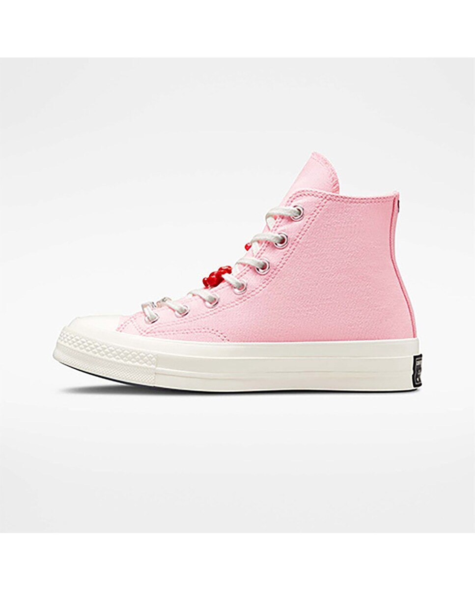 Sapatilhas Casual de Mulher Chuck 70 Pop Words Altas Rosa-4
