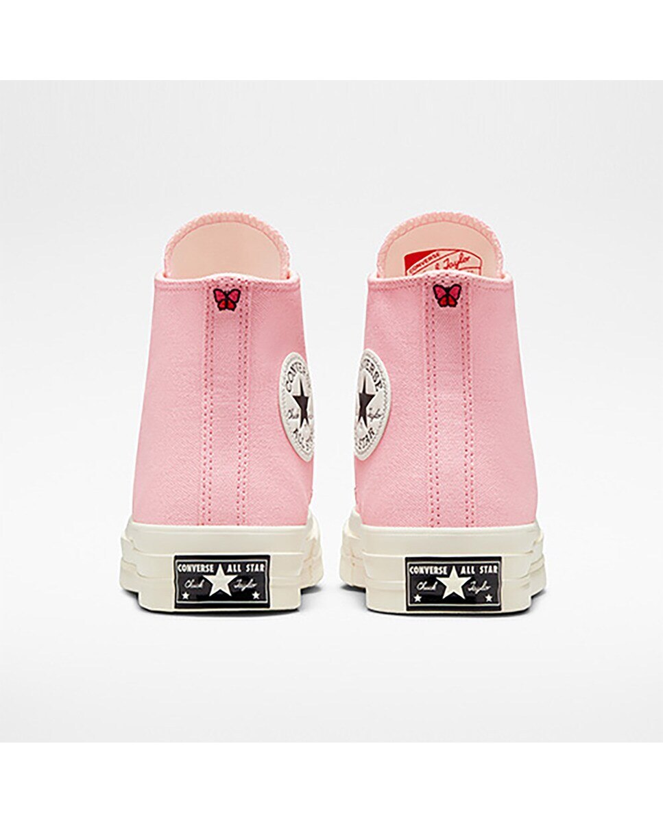 Sapatilhas Casual de Mulher Chuck 70 Pop Words Altas Rosa-5