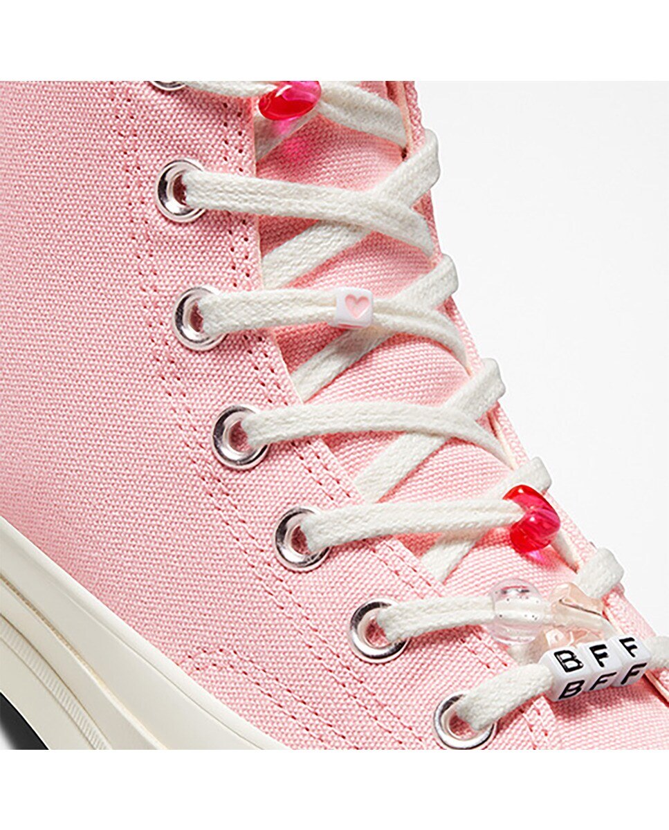 Sapatilhas Casual de Mulher Chuck 70 Pop Words Altas Rosa-7