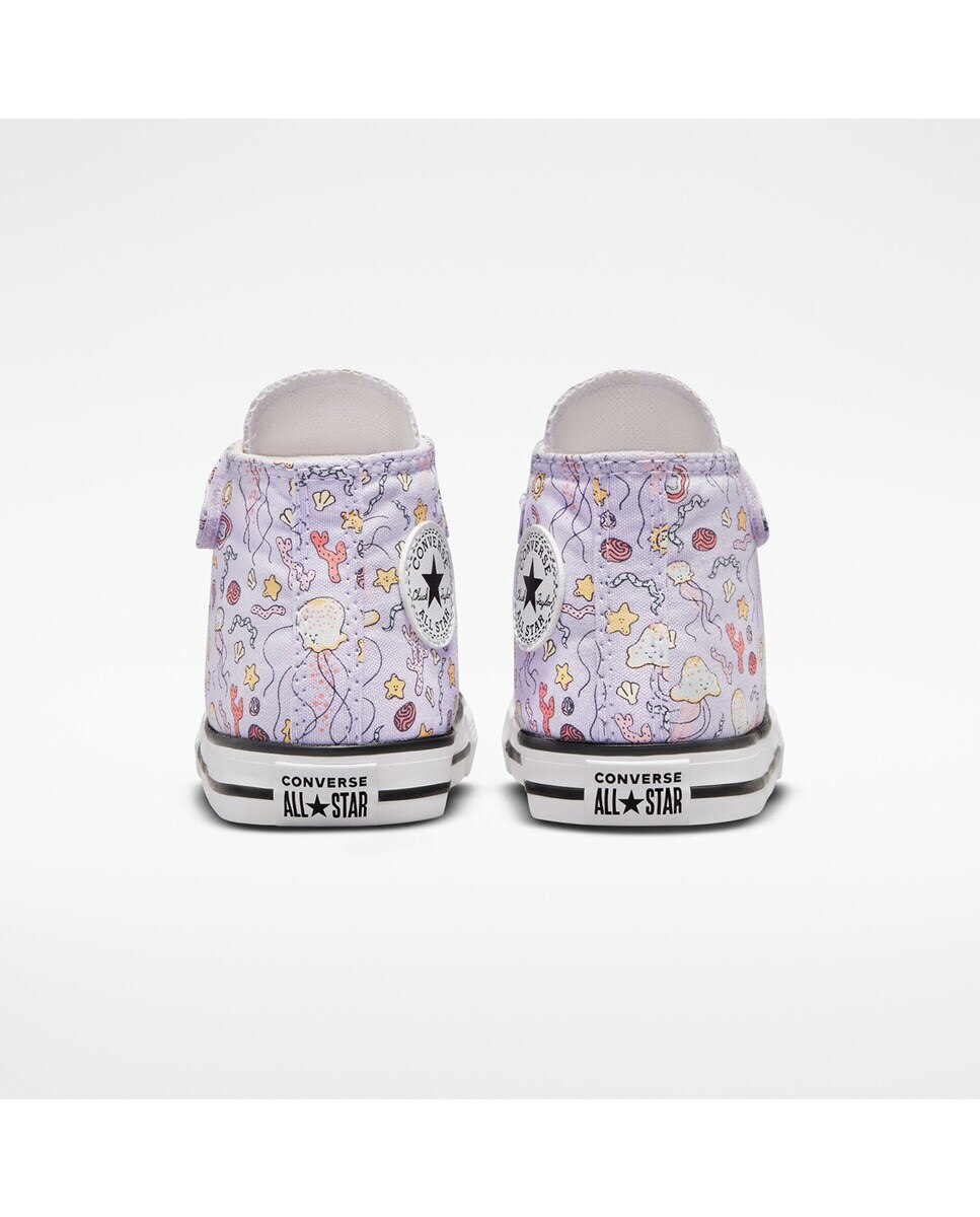 Sapatilhas Casual de Bebé Chuck Taylor All Star 1V Easy-On Majestic Mermaids Alta Violeta-5