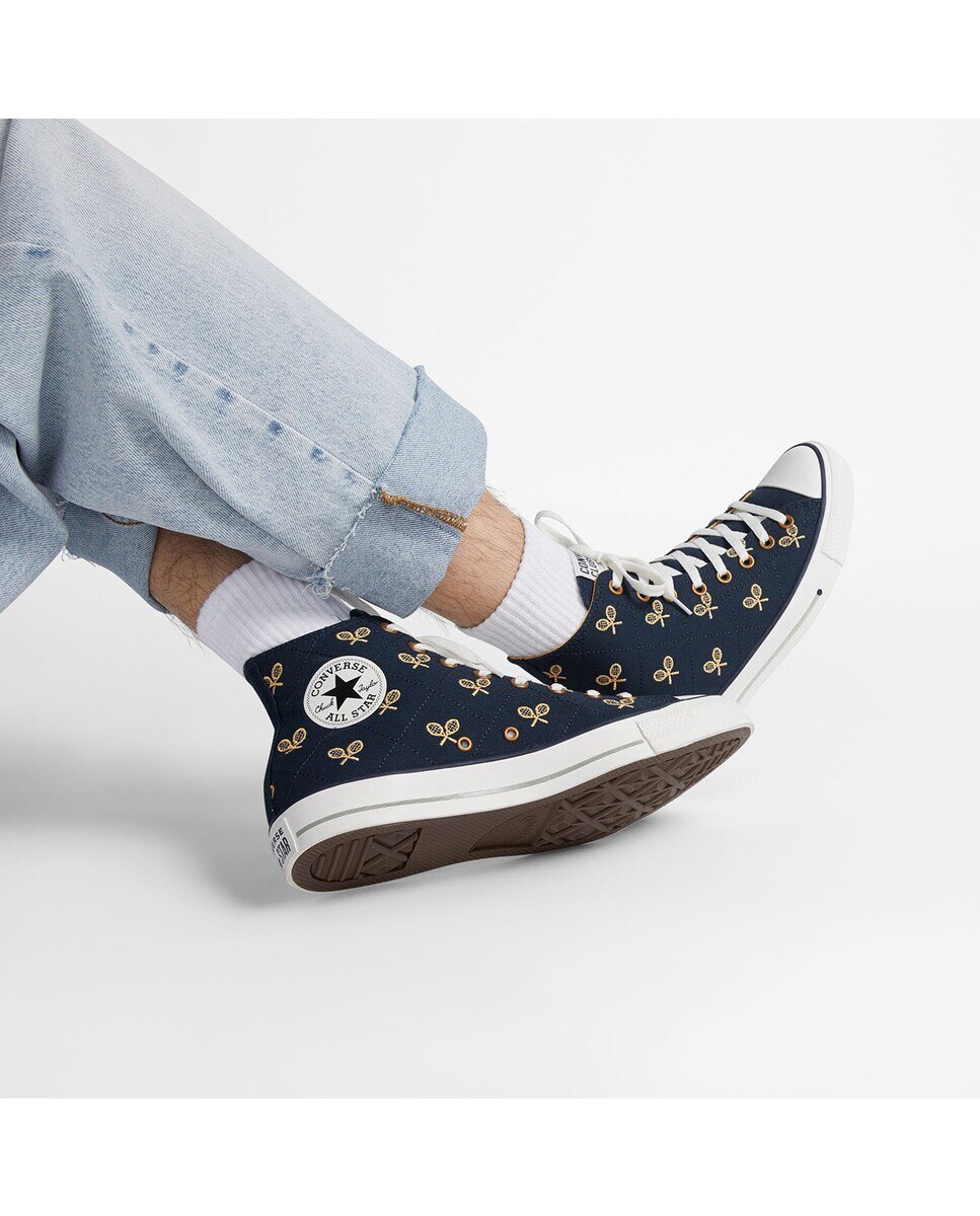 Sapatilhas Casual Altas Unissexo Chuck Taylor All Star Construct Azul-marinho-10