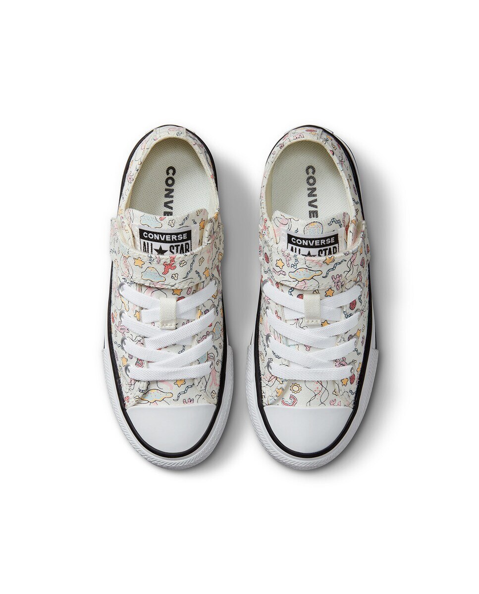 Sapatilhas Casual de Criança Chuck Taylor All Star 1V Easy-On Majestic Mermaids Baja Converse Branco / Rosa-3