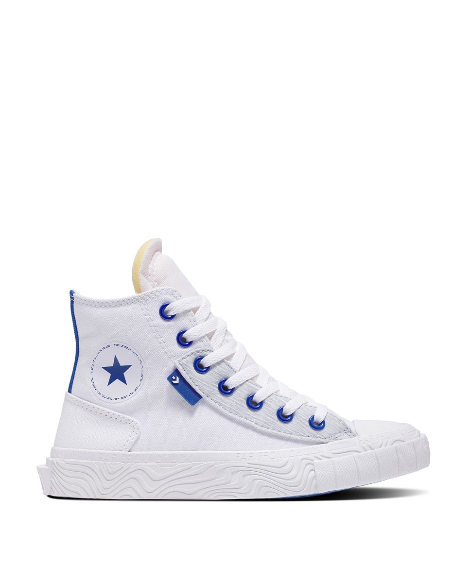Sapatilhas Casual de Criança Chuck Taylor Alt Star Retro Sport Block Alta Branco-1