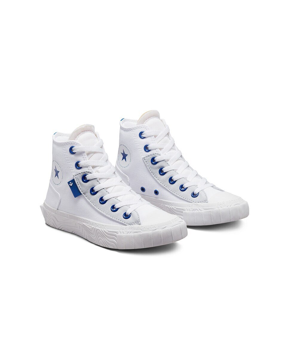 Sapatilhas Casual de Criança Chuck Taylor Alt Star Retro Sport Block Alta Branco-2