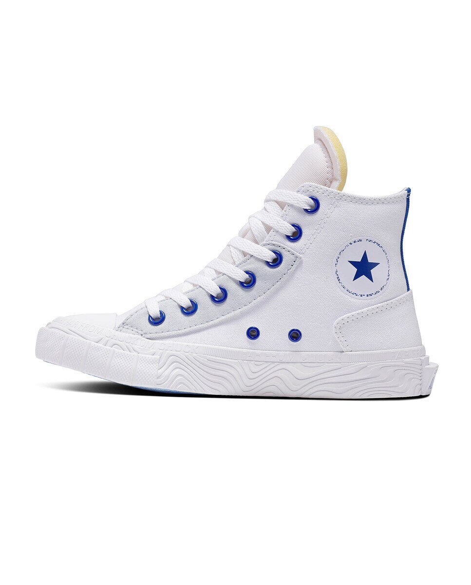 Sapatilhas Casual de Criança Chuck Taylor Alt Star Retro Sport Block Alta Branco-4