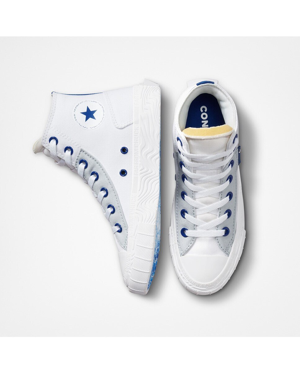 Sapatilhas Casual de Criança Chuck Taylor Alt Star Retro Sport Block Alta Branco-6