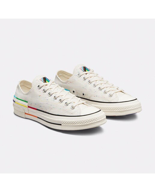 Sapatilhas Baixas Casual Unissexo Chuck 70 Pride Osso-2