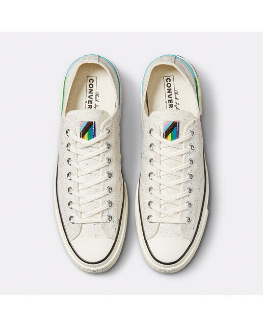 Sapatilhas Baixas Casual Unissexo Chuck 70 Pride Osso-3
