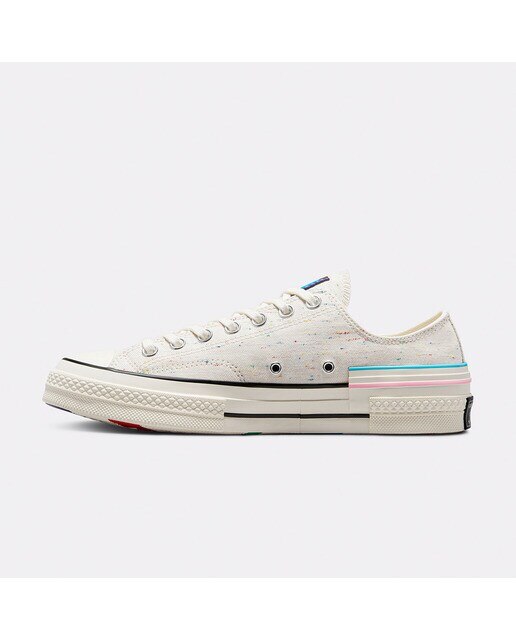 Sapatilhas Baixas Casual Unissexo Chuck 70 Pride Osso-4
