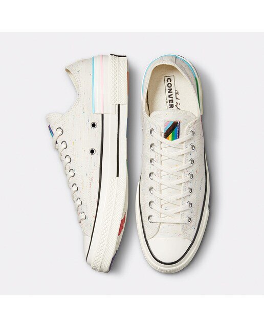 Sapatilhas Baixas Casual Unissexo Chuck 70 Pride Osso-7