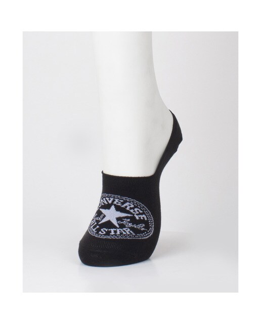 Pack de dos pares de calcetines Pinkies Invisible Knit Chuck Patch Converse Negro Negro-1