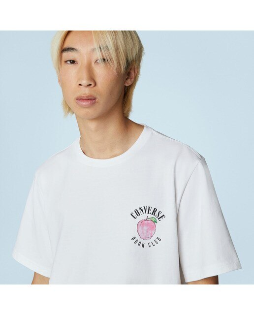 T-shirt de Homem Book Club Graphic Branco-4