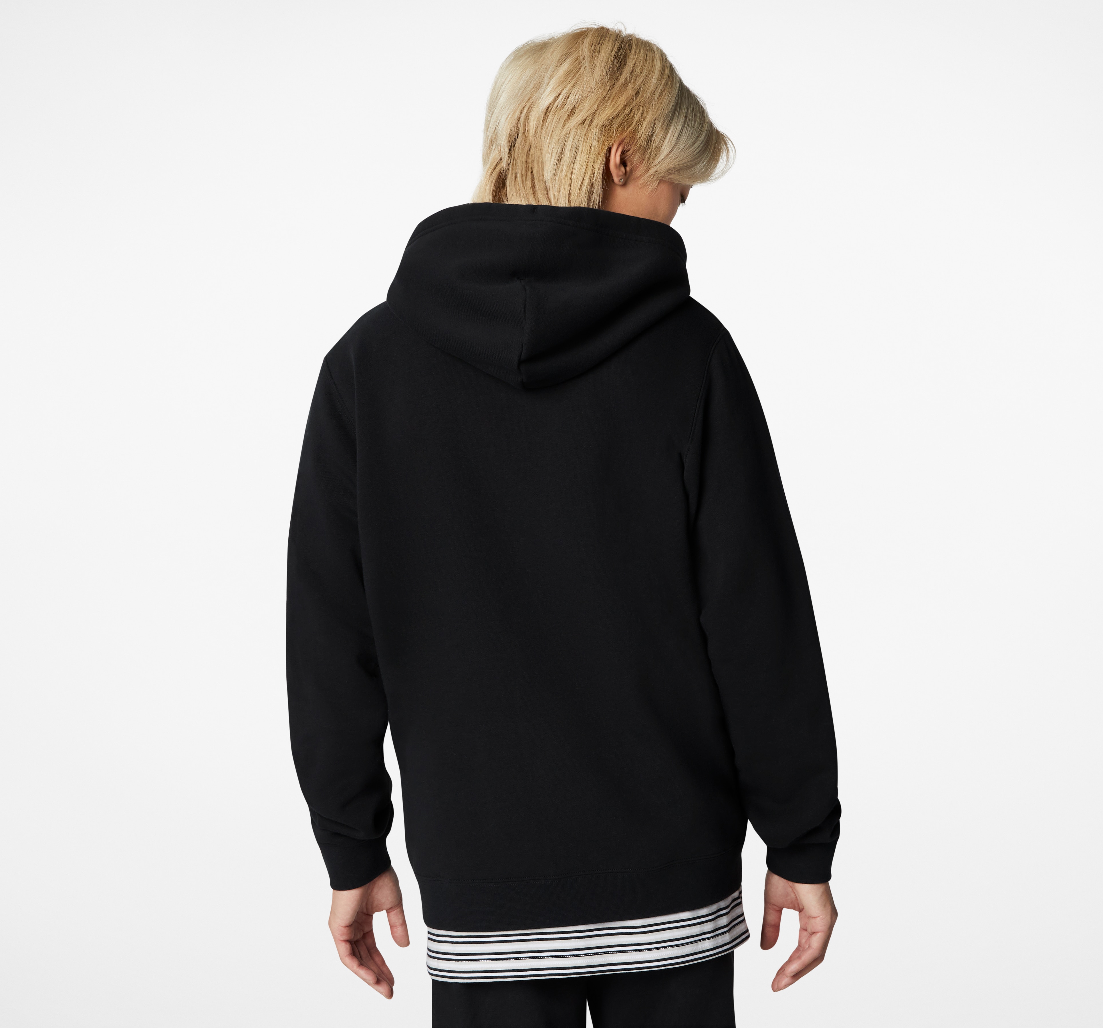 Sweatshirt Unissexo Go-To Embroidered Star Chevron Hoodie Preto-3