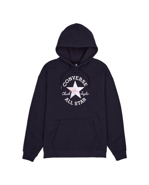 Sweatshirt de Mulher Chuck Taylor All Star Patch Oversized Preto-1