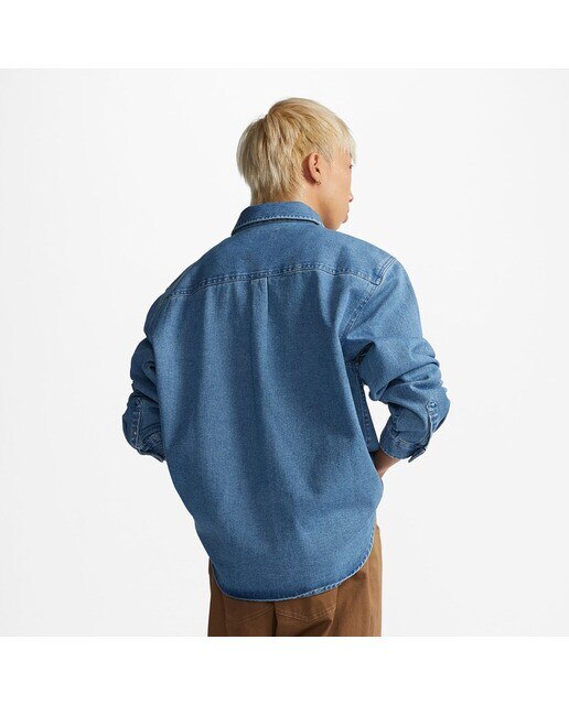 Camisa de Homem Oxford Denim-2