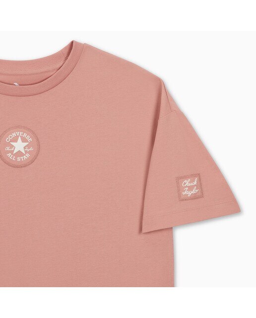 T-shirt de Mulher Chuck Taylor Boxy Rosa-3