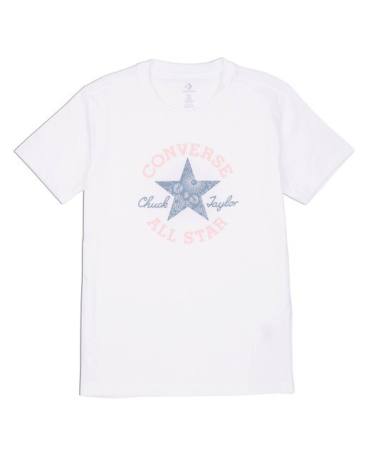 T-shirt de Mulher Chuck Taylor Patch Branco-1