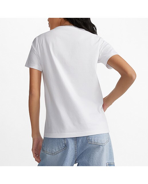 T-shirt de Mulher Chuck Taylor Patch Branco-4