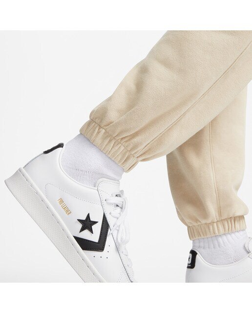 Calças de Mulher Fashion Knit Cargo Bege-7