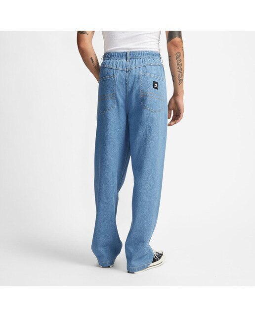 Calças de Homem Baggy Denim Azul denim-2