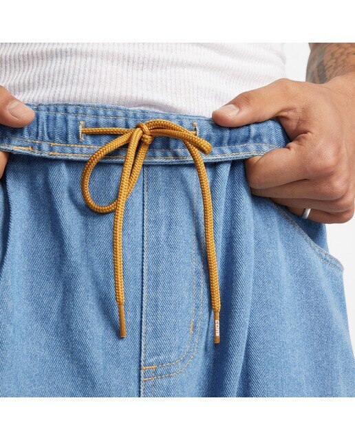 Calças de Homem Baggy Denim Azul denim-6