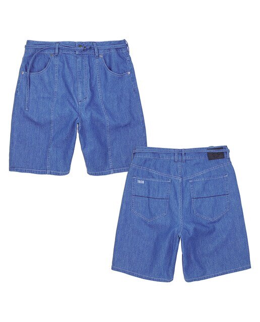 Calções de Mulher Four Pocket Azul-2