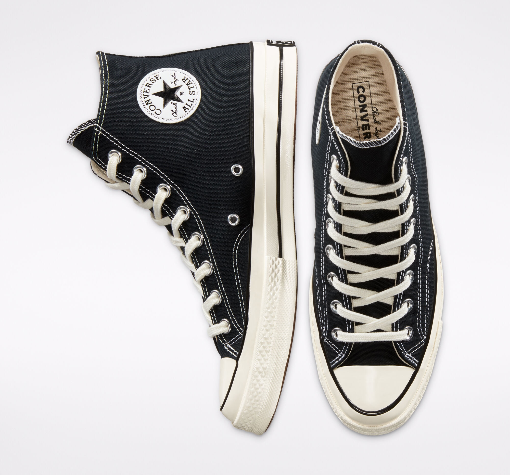 Sapatilhas casual unissexo Chuck Taylor All Star 70 HI Converse Preto-3