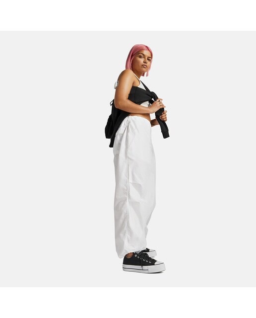 Sapatilhas casual baixas de mulher Chuck Taylor All Star Lift Platform em lona Converse Preto-10