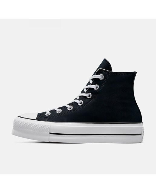 Zapatillas casual de mujer Chuck Taylor All Star Platform Lift Alta Lona Converse - Negro Negro-4