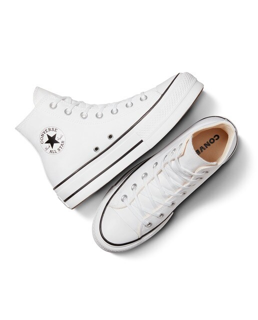 Zapatillas casual de mujer Chuck Taylor All Star Platform Lift Alta Lona Converse - Blanco Blanco-6