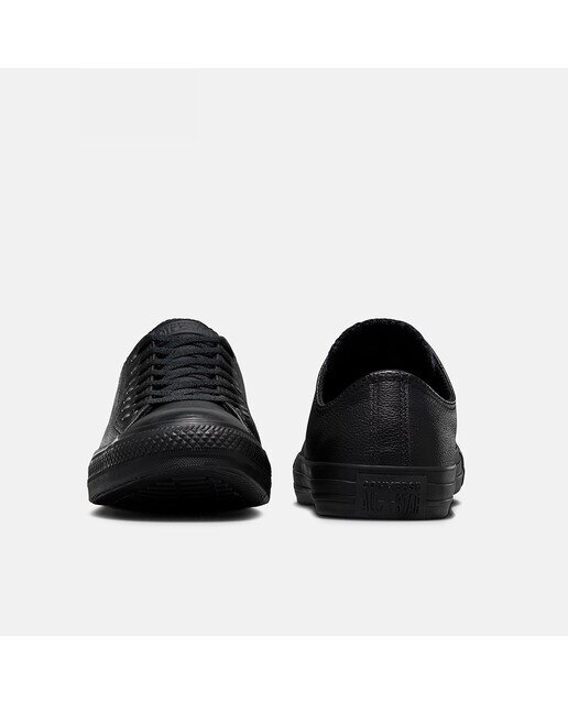 Sapatilhas casual baixas unissexo Chuck Taylor em pele Converse Preto-4