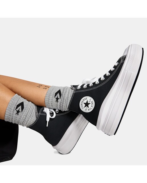 Zapatillas casual de mujer Chuck Taylor Move Carry Over Alta Converse - Negro Negro-8